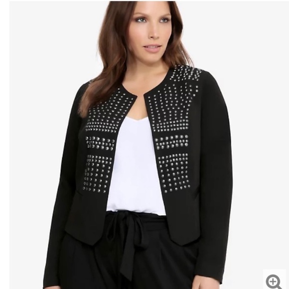 torrid Jackets & Blazers - Crop Studded Blazer